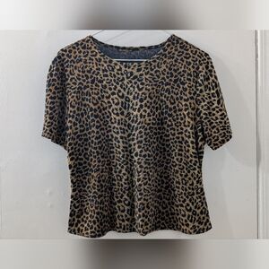 Leopard Print Women's Top